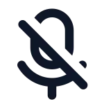 Microphone Mute SVG Icon